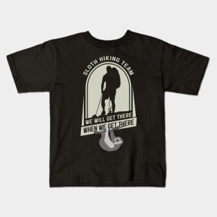 Sloth Hiking Kids T-Shirt